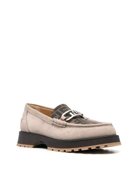 fendi loafers men|fendi o'lock leather trim loafer.